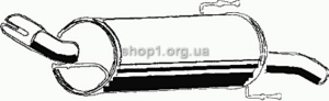 ASMET 05.132 (05132) Глушитель системы выпуска, задний
