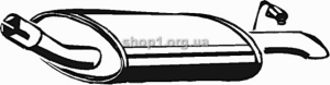 ASMET 07.068 (07068) Глушитель системы выпуска, задний