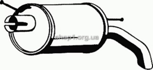 ASMET 07.174 (07174) Глушитель системы выпуска, задний