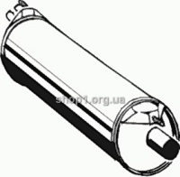 ASMET 18.001 (18001) Глушитель системы выпуска, задний