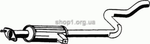 ASMET 25.007 (25007) Глушитель системы выпуска, передний