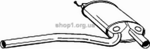 BOSAL 105-563 (105563) Глушитель средний (AUDI A4 94-98)