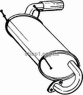 BOSAL 171-003 (171003) Глушитель системы выпуска, задний