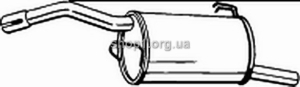 BOSAL 177-673 (177673) Глушитель системы выпуска, задний
