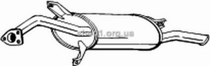 BOSAL 177-743 (177743) Глушитель выпускной системы, задний (MITS CARISMA 96-99)