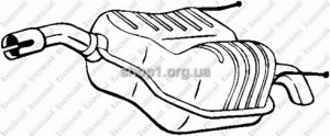 BOSAL 185-085 (185085) Глушитель системы выпуска, задний