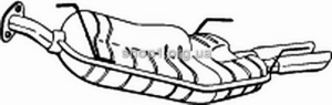 BOSAL 185-407 (185407) Глушитель системы выпуска, задний