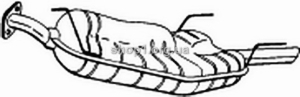 BOSAL 185-411 (185411) Глушитель задний (OPEL VECTRA B 00-02)