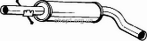 BOSAL 220-663 (220663) Глушитель средний (SKOD OCTAVIA 96-04)