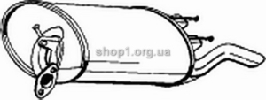 BOSAL 228-443 (228443) Глушитель задний (TOYO COROLLA 92-97)