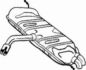 BOSAL 233-725 (233725) Глушитель выпускной системы