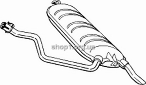 BOSAL 278-235 (278235) Глушитель задний (MERC E300 93-96)