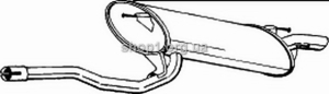 BOSAL 280-909 (280909) Глушитель системы выпуска, задний