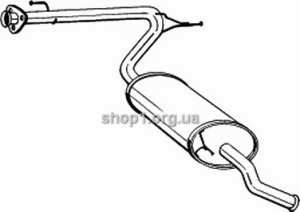 BOSAL 281-093 (281093) Глушитель системы выпуска, задний