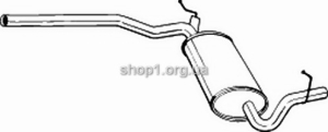 BOSAL 282-375 (282375) Глушитель системы выпуска, задний