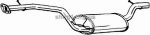 BOSAL 282-419 (282419) Глушитель системы выпуска, средний