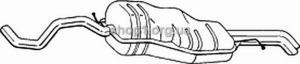 BOSAL 282-985 (282985) Глушитель задний (V.W. GOLF IV 99-05)