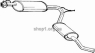 BOSAL 283-581 (283581) Глушитель системы выпуска, задний