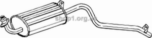 BOSAL 285-107 (285107) Глушитель системы выпуска, задний
