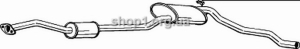 BOSAL 288-851 (288851) Глушитель средний (FORD SIERRA 85-86)
