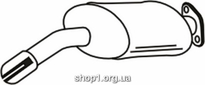 Ferroz 01.014 (01.14) резонатор глушителя FSO POLONEZ ATU sedan 1.4MPi 1.5 1.6 1.6i 1.6GSi cat 91-98