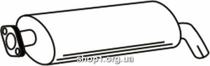 Ferroz 01.016 (01.16) глушитель на FSO POLONEZ TRUCK caro 1.6i 1.9D cat 95-