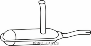 Ferroz 04.001 (04.01) глушитель на SKODA 100L 100S 1 69-80