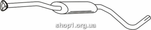 Ferroz 04.008 (04.08) резонатор глушителя SKODA FAVORIT hatchback combi 1.3 1.3i cat 91-96
