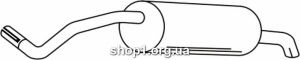 Ferroz 04.033 (04.33) Задний глушитель SEAT CORDOBA sedan 1.4i 16V cat 02-