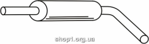 Ferroz 04.039 (04.39) резонатор выхлопной системы SEAT IBIZA 1.9SDi 1.9TDi cat 01-