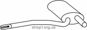 Ferroz 05.047 (05.47) Труба выхлопной системы AUDI A4 avant sedan 1.6 1.9Di 1.9TDi cat 94-01