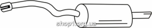 Ferroz 05.083 (05.83) Задний глушитель AUDI A4 combi sedan 1.9TDi TD cat 12/00-12/04