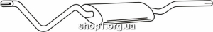 Ferroz 06.007 (06.07) глушитель на VOLKSWAGEN JETTA 1.1 1.3 1.5 1.6D 79-84