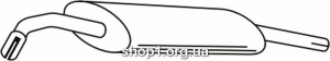 Ferroz 06.012 (06.12) Глушитель выхлопных газов конечный VOLKSWAGEN GOLF II hatchback 1.1 1.3 1.3i 1.6 1.6i 85-92