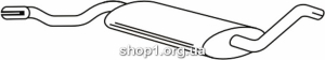 Ferroz 06.024 (06.24) Средний глушитель VOLKSWAGEN PASSAT sedan variant 1.6 1.8 1.8i 1.9 2.2 83-88