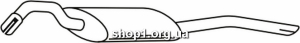 Ferroz 06.050 (06.50) Задний глушитель VOLKSWAGEN JETTA 1.3 1.3i 1.6 cat 89-92