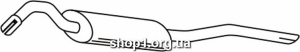 Ferroz 06.051 (06.51) глушитель на VOLKSWAGEN JETTA 1.8 1.8i 1.8GLi cat 87-91