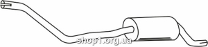 Ferroz 06.067 (06.67) Глушитель выхлопных газов конечный VOLKSWAGEN POLO hatchback coupe 1.3i cat 89-94