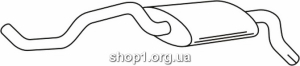 Ferroz 06.077 (06.77) глушители VOLKSWAGEN POLO hatchback 1.0i 1.3i 1.4i 1.6i cat 94-01