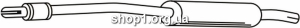 Ferroz 06.087 (06.87) Средний глушитель VOLKSWAGEN POLO coupe hatch sedan 1.0i 1.3i 1.3D 1.4D cat 86-94