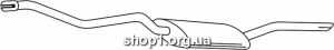 Ferroz 06.089 (06.89) задняя часть глушитель VOLKSWAGEN JETTA 1.6TD cat 89-91