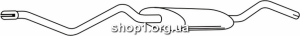 Ferroz 06.090 (06.90) задняя часть глушитель VOLKSWAGEN JETTA 1.6TD 84-89