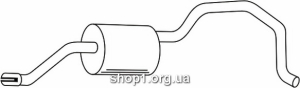 Ferroz 06.097 (06.97) Задний глушитель VOLKSWAGEN CADDY I Pick-up 1.5 1.6 1.6D 82-92