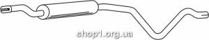 Ferroz 06.111 Средний глушитель VOLKSWAGEN GOLF I hatchback cabrio 1.6GTi 1.6GLi 1.8GTi 1.8GLi 1.6TD 77-84