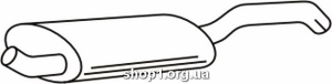 Ferroz 06.130 глушитель на VOLKSWAGEN VENTO 1.9D 1.9TD cat 93-98