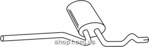 Ferroz 06.148 Глушитель средняя часть VOLKSWAGEN PASSAT sedan variant 1.6i 1.8i 20V cat 96-