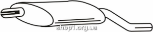 Ferroz 07.005 (07.05) Глушитель задняя часть OPEL KADETT D hatchback 1.6S 1.6D 81-84