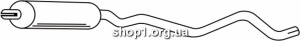 Ferroz 07.009 (07.09) Глушитель средняя часть OPEL KADETT E combi 1.2S 1.3N 1.3S 1.4 1.6S 1.6i 84-91