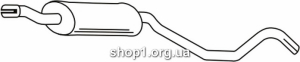 Ferroz 07.044 (07.44) Труба выхлопной системы OPEL ASCONA C hatchback sedan 1.6 1.8i 2.0i cat 86-88