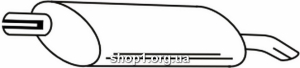 Ferroz 07.049 (07.49) выхлопной глушитель OPEL ASTRA I hatchback 1.4i 1.4i16V 1.6i 1.6i16V 1.7TD 1.7TDS cat 96-98